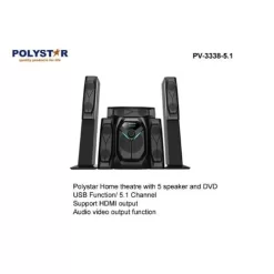 Polystar Theatre System 5 Speaker With Dvd Pv-3338-5.1