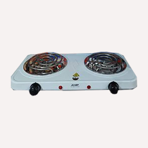 JD SMP Double Plate Electric Stove Hot Plate - White