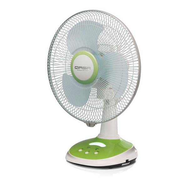 VENTILATEUR RECHARGEABLE QASA AVEC TELECOMMANDE - Cemato Market