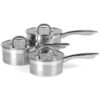 Salter Timeless Collection Stainless Steel 3 Piece Saucepan Set