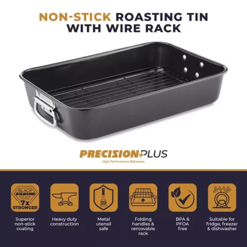 Tower Ceramic non stick coated Roaster with Rack