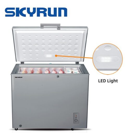 Skyrun 260 Litres Chest Freezer (BD-260A) - Grey - Image 2