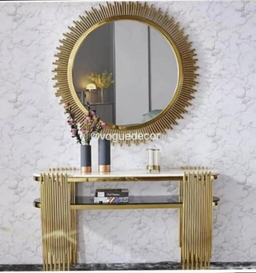 Modern Console Table with Mirror