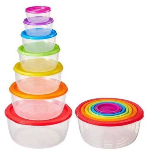 7 in 1 Rainbow Food Storage Bowl